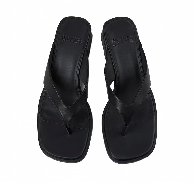 Camper Δερμάτινο Mule Kora Sandal K201912-001 Μαύρο