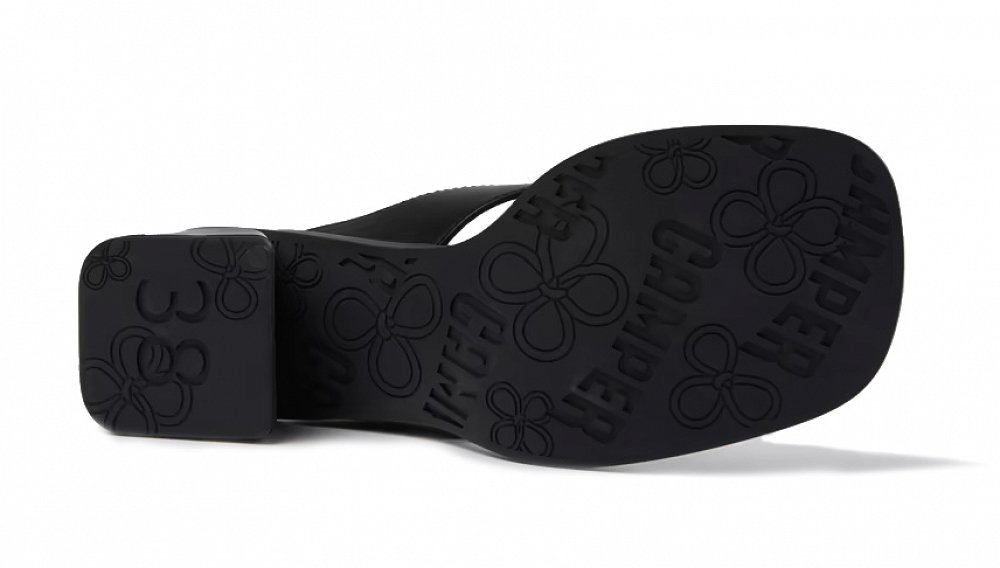 Camper Δερμάτινο Mule Kora Sandal K201912-001 Μαύρο