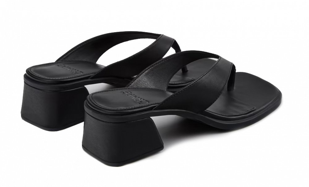 Camper Δερμάτινο Mule Kora Sandal K201912-001 Μαύρο