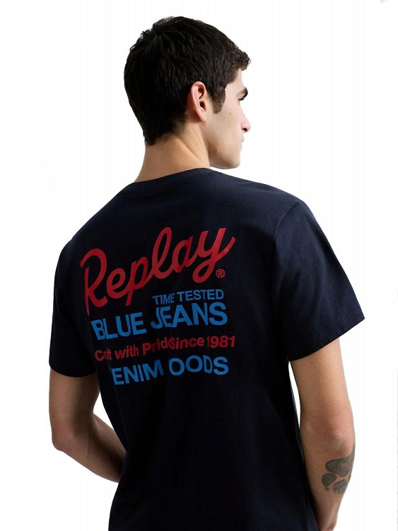 Replay Ανδρικό T-Shirt M3349.000.2660 Μπλε