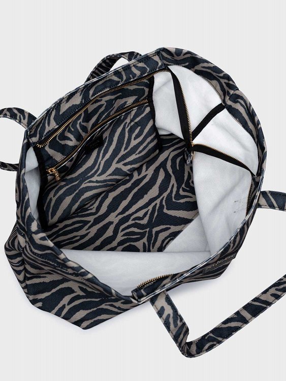 Nolah Γυναικεία Τσάντα Θαλάσσης Nayara Black Zebra