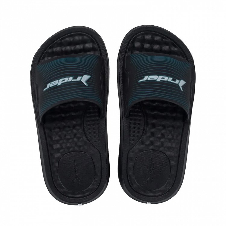 Rider Step Slide Kids 12223-BP770 Black/Black/White