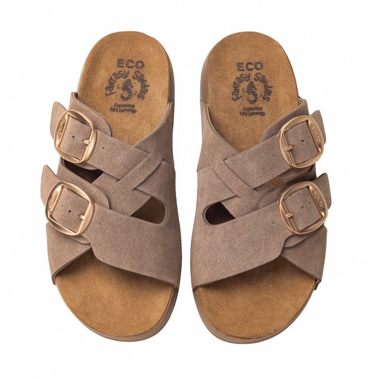 Fantasy Sandals Γυναικείο Δερμάτινο Flat Eco 001