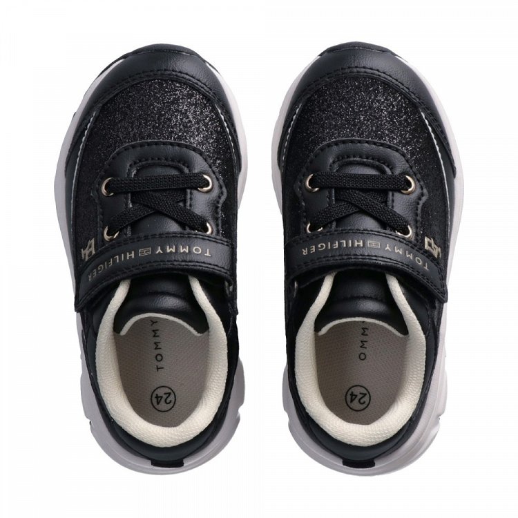 Tommy Hilfiger Παιδικό Sneaker Για Κορίτσια T1A9-35108-1956 Μαύρο