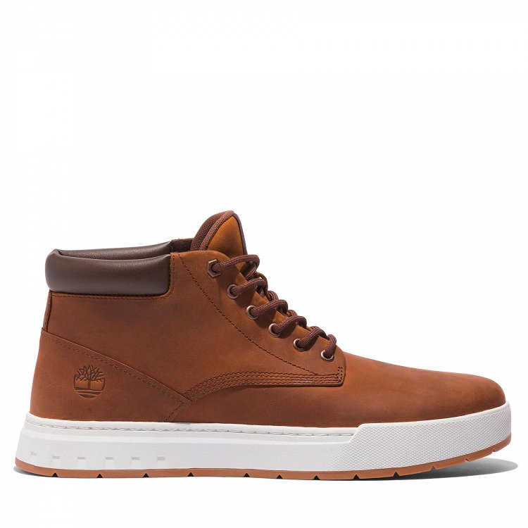 Timberland Ανδρικό Μποτάκι Maple Grove Mid Lace A297Q 358 Καφέ
