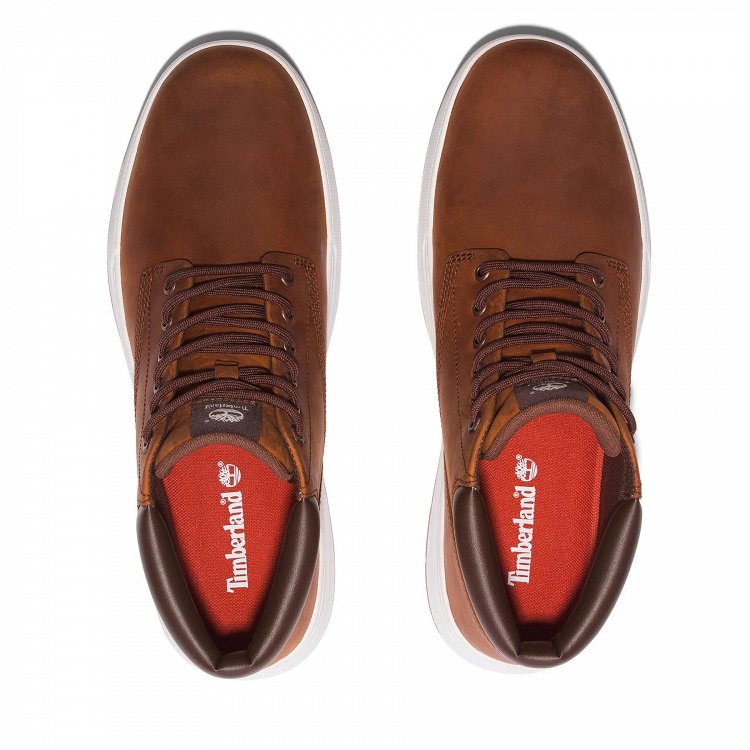 Timberland Ανδρικό Μποτάκι Maple Grove Mid Lace A297Q 358 Καφέ