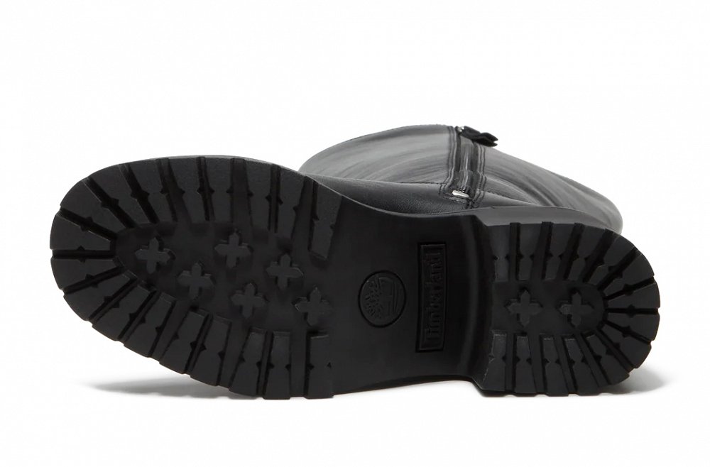 Timberland Γυναικεία Δερμάτινη Μπότα Με Τακούνι Stone Heights A2AZX W02 Μαύρο
