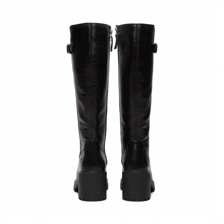Timberland Γυναικεία Δερμάτινη Μπότα Με Τακούνι Stone Heights A2AZX W02 Μαύρο