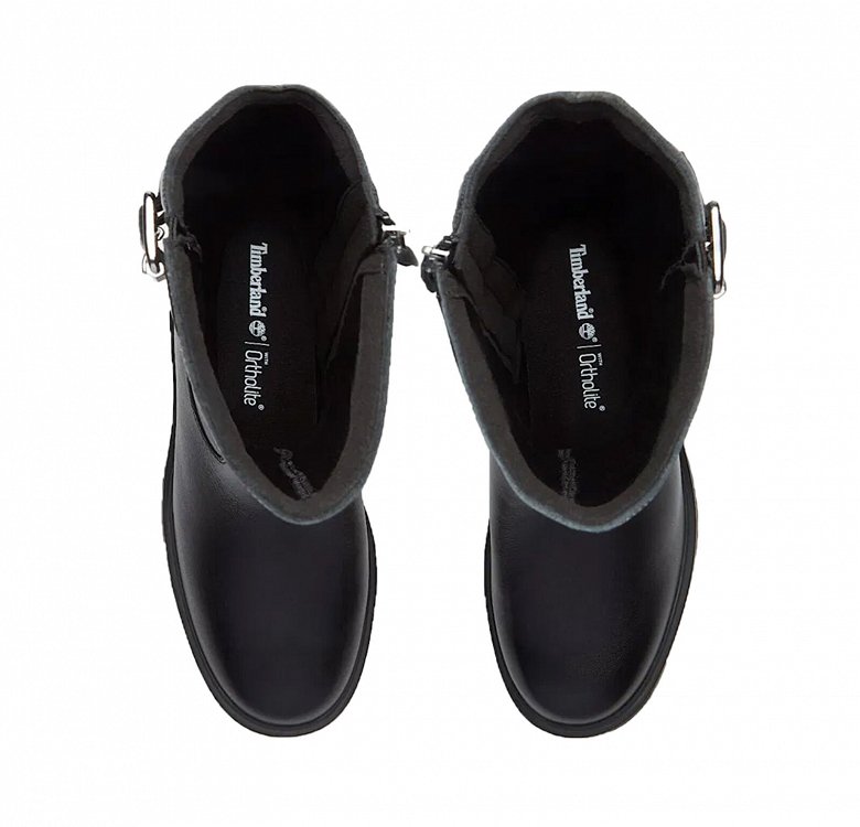 Timberland Γυναικεία Δερμάτινη Μπότα Με Τακούνι Stone Heights A2AZX W02 Μαύρο