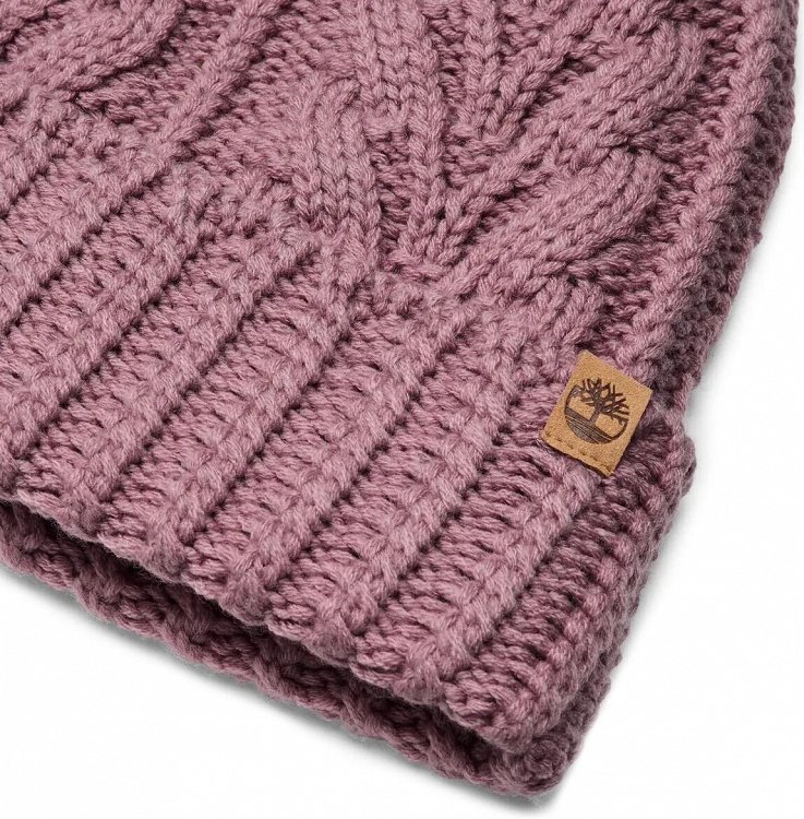 Timberland Cable Pom Beanie TB0A65U2EZH1 Μωβ
