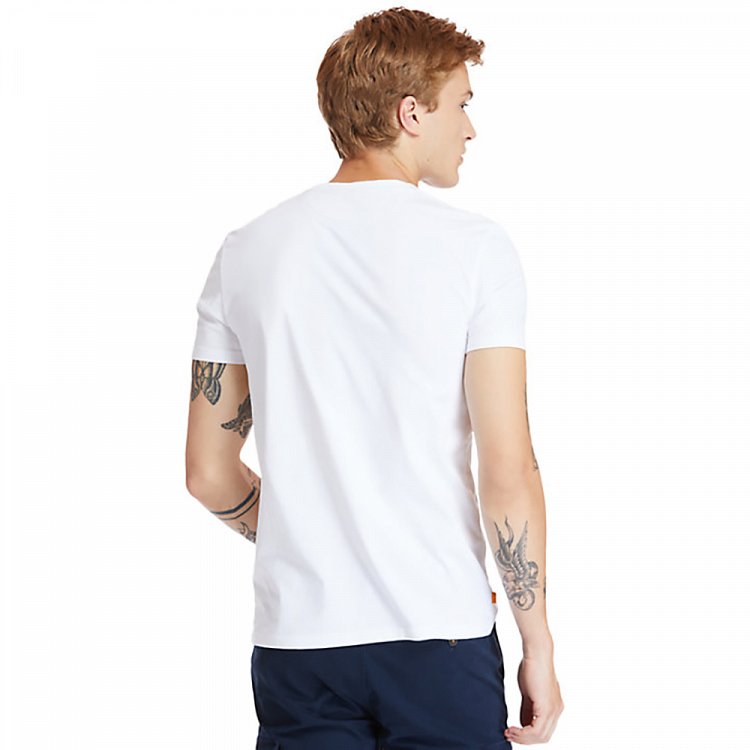 Timberland SS Dun-River Crew Tee A2BPR 100 White
