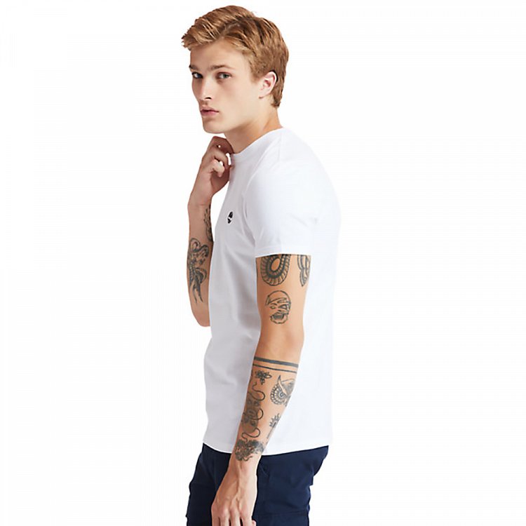 Timberland SS Dun-River Crew Tee A2BPR 100 White