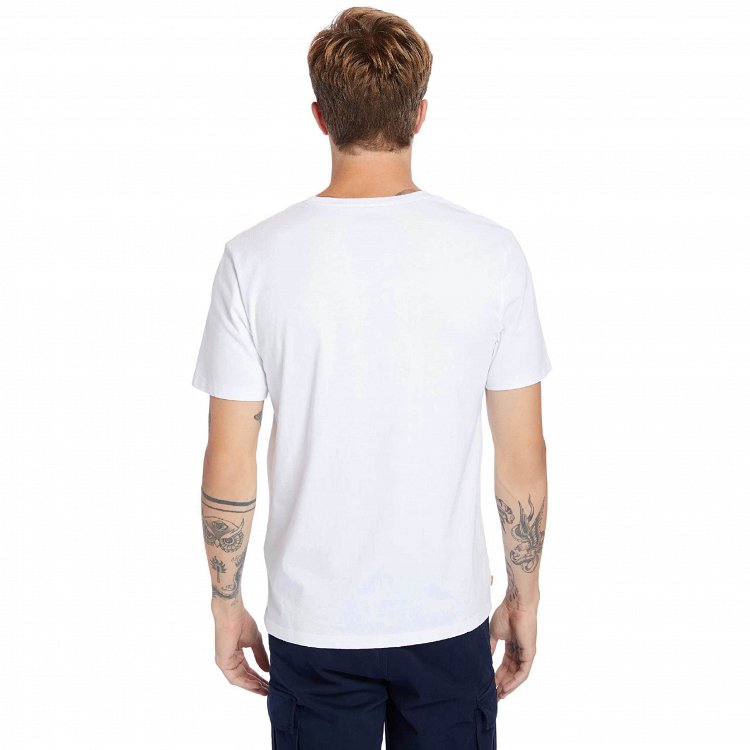 Timbeland Tree Logo Short Sleeve A2C2R 100 Regular Fit White