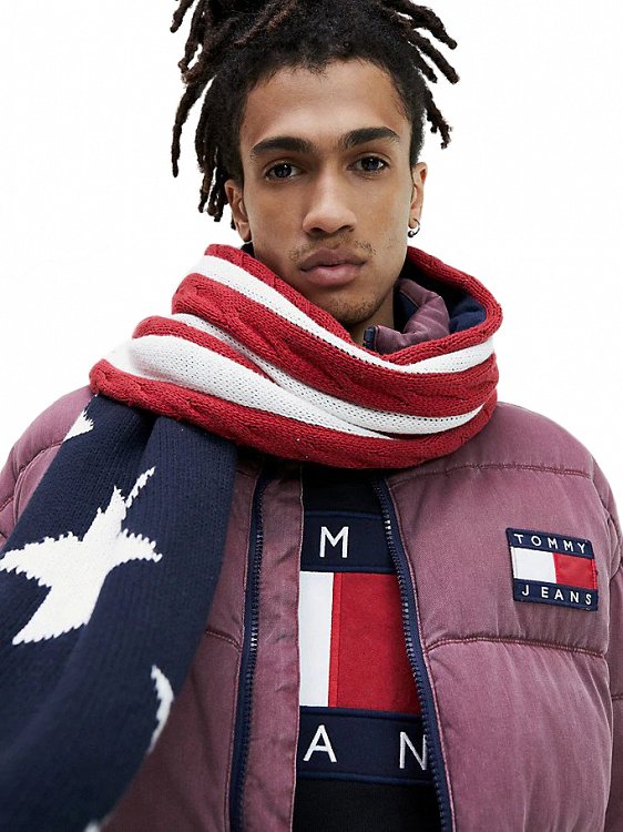 Tommy Hilfiger TJM American Knit Scarf AM0AM05419 0F7 Americana