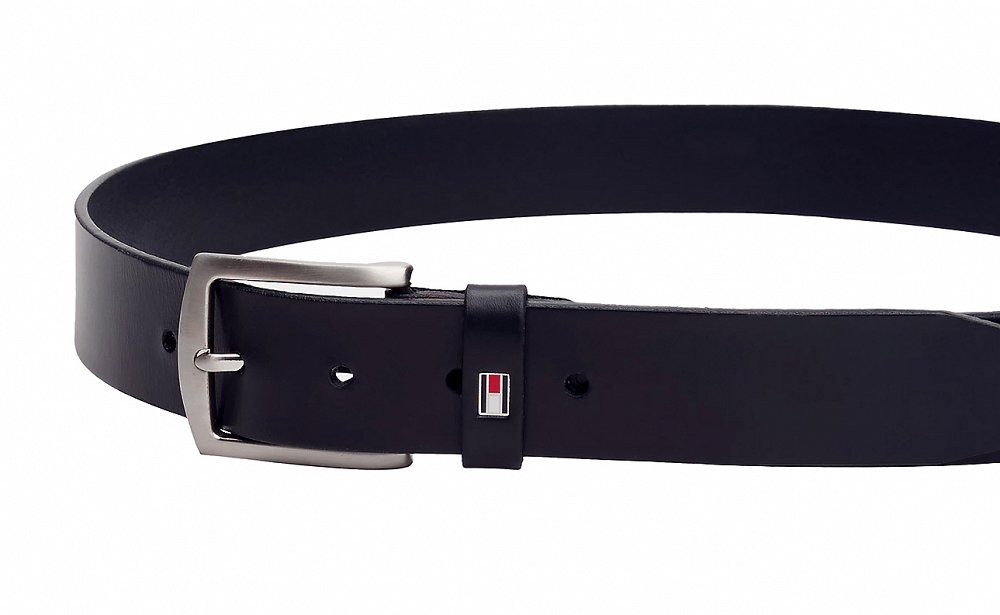Tommy Hilfiger Ανδρική Δερμάτινη Ζώνη New Denton 3.5 AM0AM08360 403 Μπλε