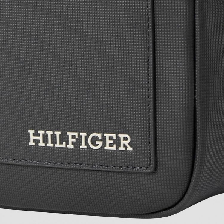 Tommy Hilfiger TH Pique Mini Reporter AM0AM11794 BDS (Μαύρο)