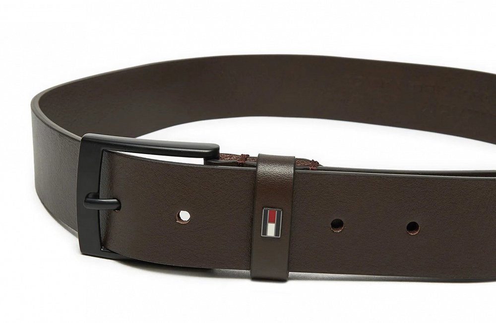 Tommy Hilfiger Ανδρική Δερμάτινη Ζώνη Adan 3.5 AM0AM13014 0HD Καφέ