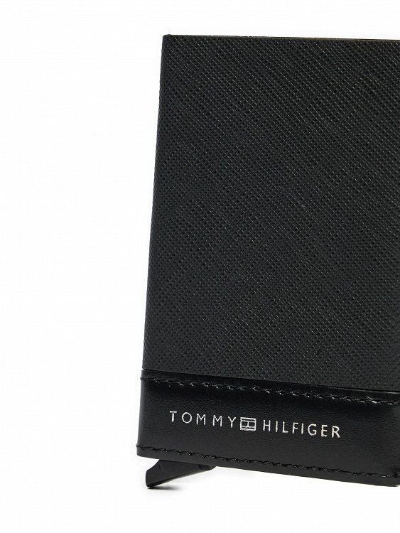 Tommy Hilfiger Th Saffiano Metal CC & Keyfob AM0AM13127 BDS Μαύρο