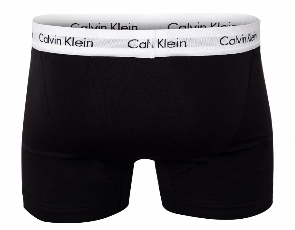 Calvin Klein 3 Pack Low Rise Cotton Stretch Trunks 0000U2664G 001Μαύρο