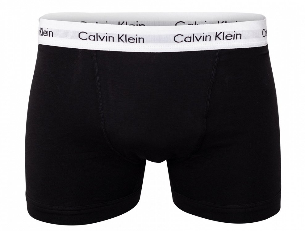 Calvin Klein 3 Pack Low Rise Cotton Stretch Trunks 0000U2664G 001Μαύρο