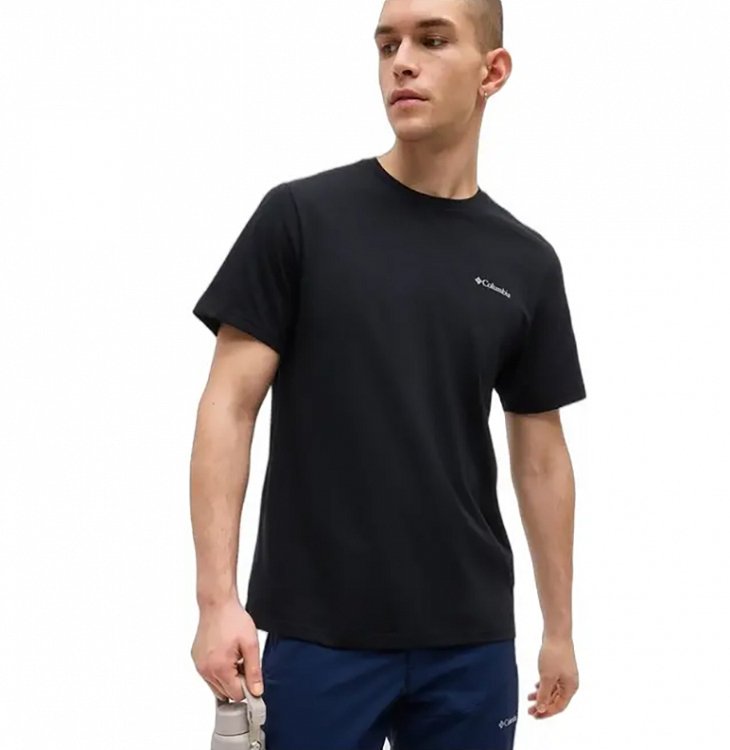 Columbia Ανδρικό Organic Cotton T-Shirt 2154991-010 Μαύρο