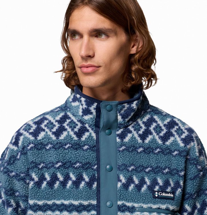 Columbia Ανδρική Μπλούζα Helvetia™ II Printed Half Snap Fleece 2098461 429 Μπλε