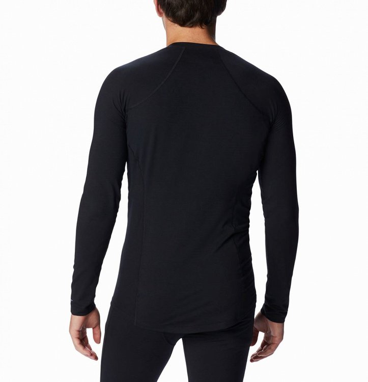 Columbia Ανδρική Ισοθερμική Μπλούζα Midweight Stretch Long Sleeve Top Baselayer AM6323-011 Μαύρο