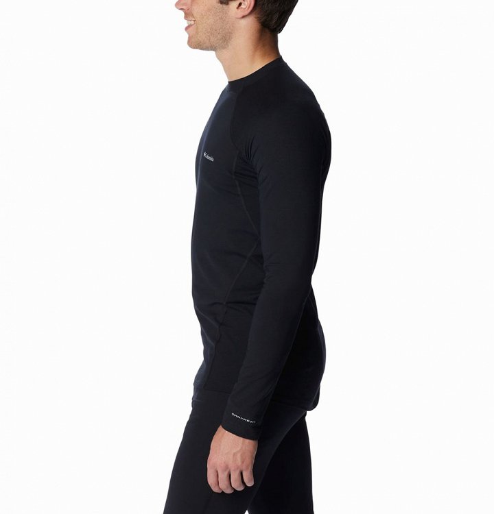 Columbia Ανδρική Ισοθερμική Μπλούζα Midweight Stretch Long Sleeve Top Baselayer AM6323-011 Μαύρο