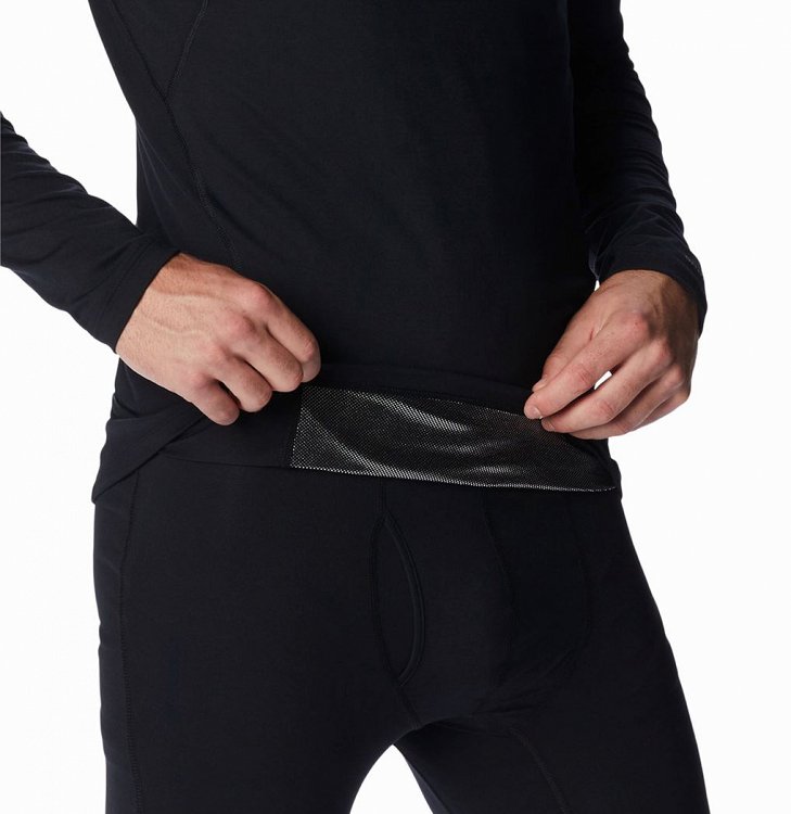 Columbia Ανδρική Ισοθερμική Μπλούζα Midweight Stretch Long Sleeve Top Baselayer AM6323-011 Μαύρο