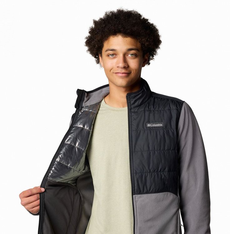 Columbia Ανδρική Ζακέτα Basin Butte™ Full Zip Fleece II 2101761 023 City Grey/Black