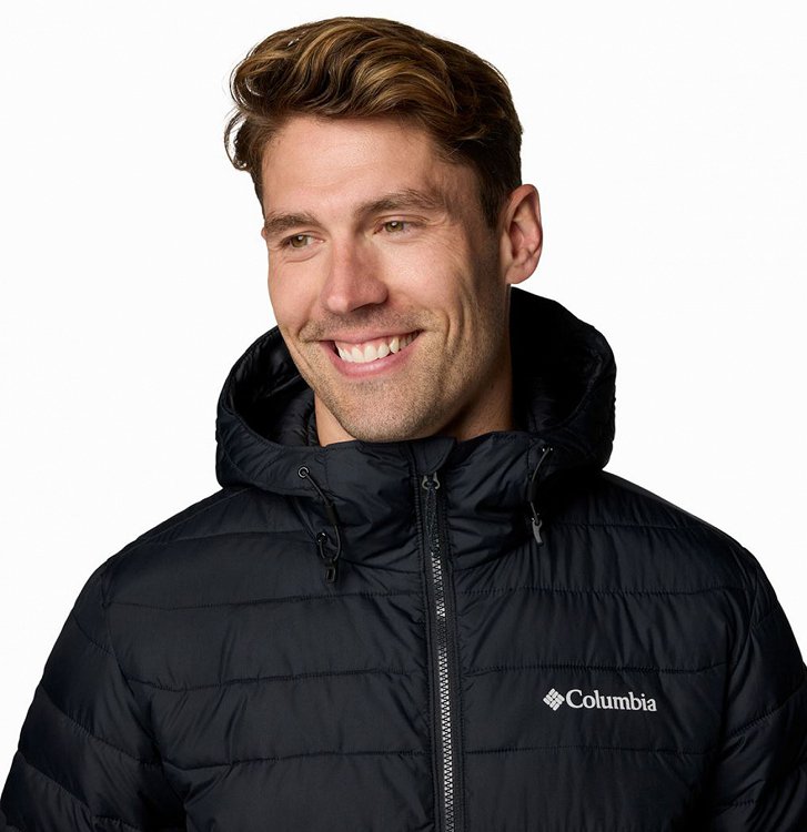 Columbia Ανδρικό Μπουφάν Powder Lite™ II Hooded Jacket 2086944 010 Μαύρο