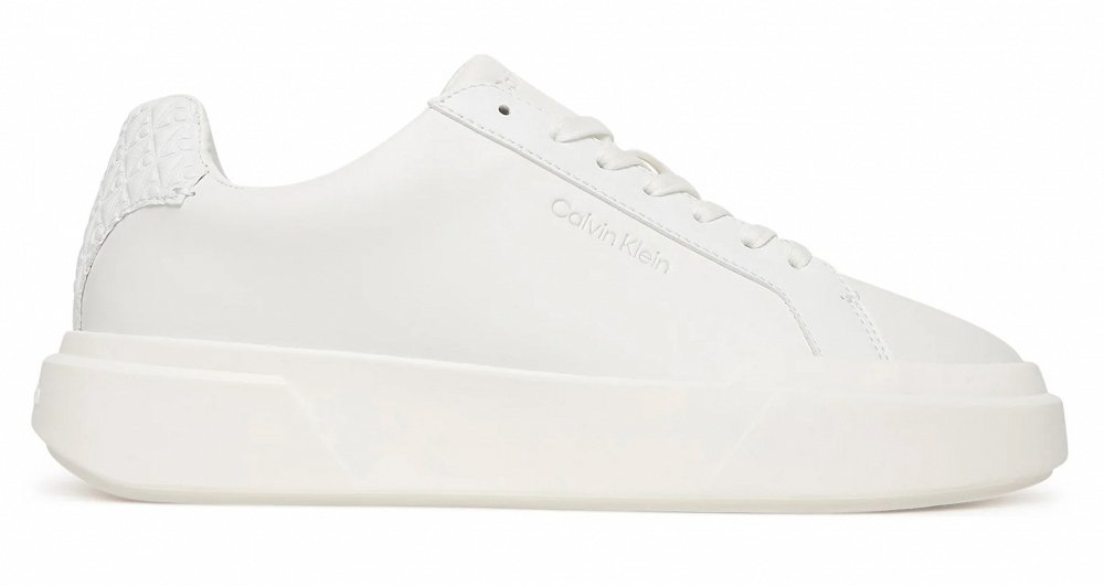 Calvin Klein Γυναικείο Δερμάτινο Sneaker YW0YW02036 0K7 Λευκό