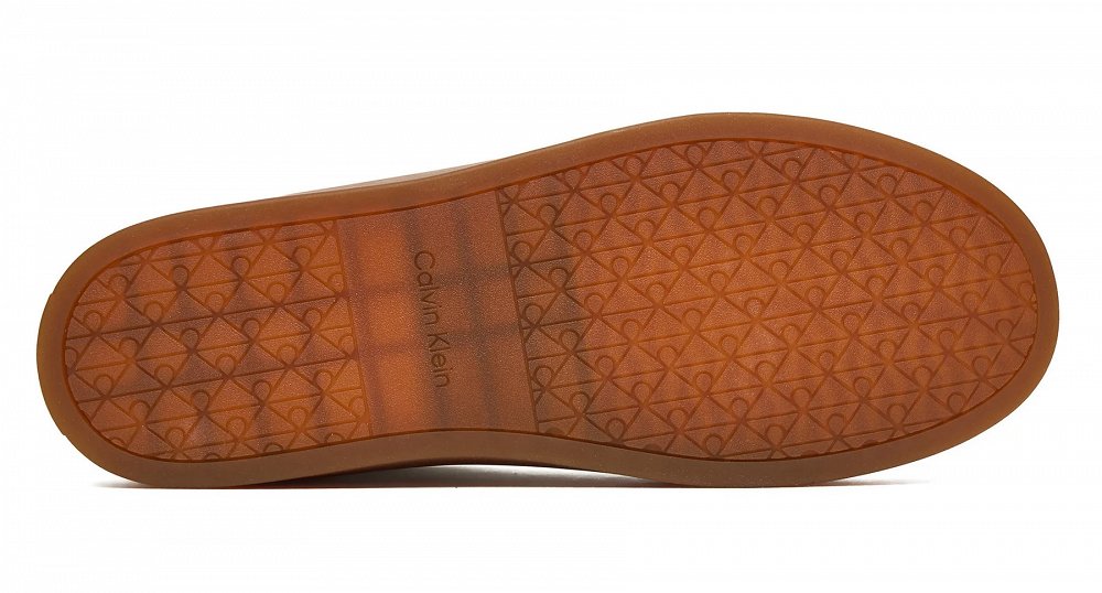 Calvin Klein Ανδρικό Δερμάτινο Sneaker YM0YM01435 05V Λευκό