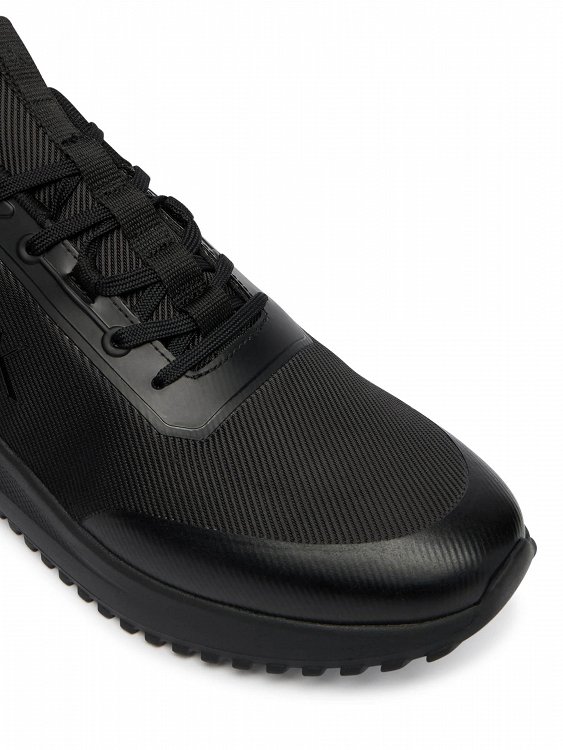 Calvin Klein Ανδρικό Sneaker Eva Runner Lace Up Mat Mix YM0YM01442 0GJ Μαύρο