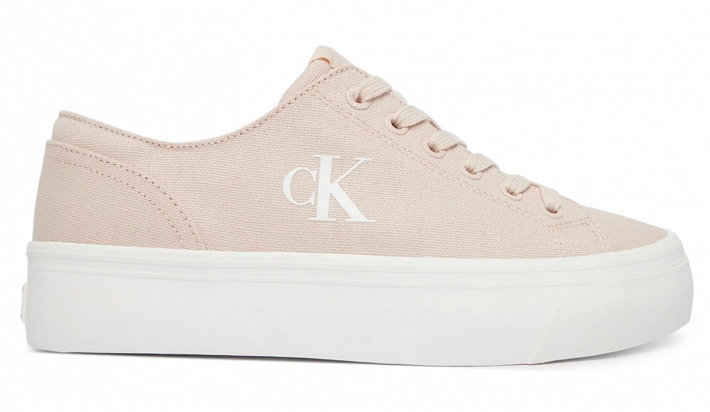 Calvin Klein Γυναικείο Υφασμάτινο Vulc Flatform Low Cv Mg YW0YW01763 ABJ Ροζ