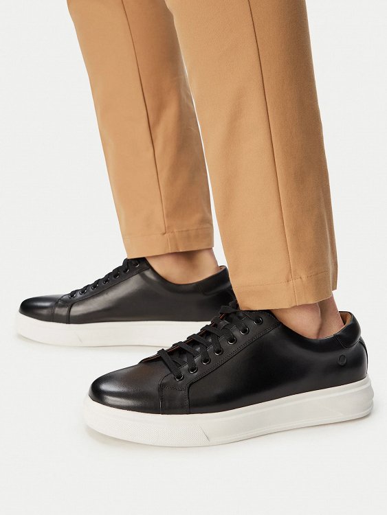 Clarks Ανδρικό Δερμάτινο Sneaker Goswell Tie