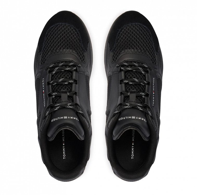 Tommy Hilfiger Ανδρικό Sneaker Lightweight Runner FM0FM05928 BDS Μαύρο