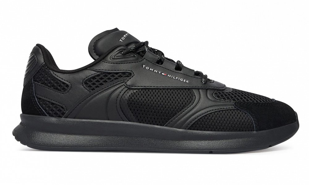Tommy Hilfiger Ανδρικό Sneaker Lightweight Runner FM0FM05928 BDS Μαύρο