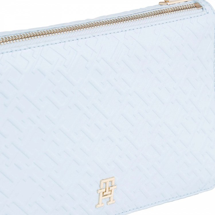Tommy Hilfiger Γυναικεία Τσάντα TH Refined Shoulder Bag AW0AW15975 C1O Breezy Blue 