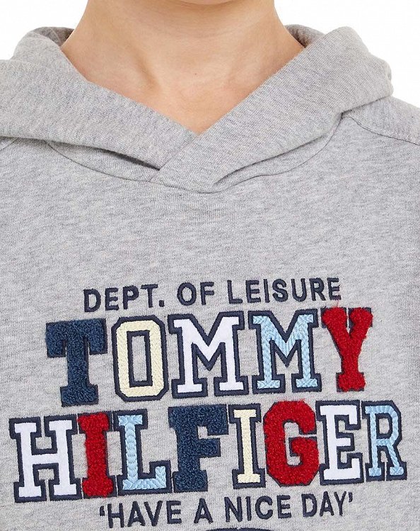 Tommy Hilfiger Kids Παιδικό Φούτερ KB0KB09050s P1A Γκρι