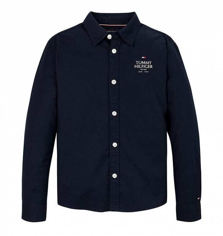 Tommy Hilfiger Πουκάμισο Για Αγόρια KB0KB09265s DW5 Μπλε