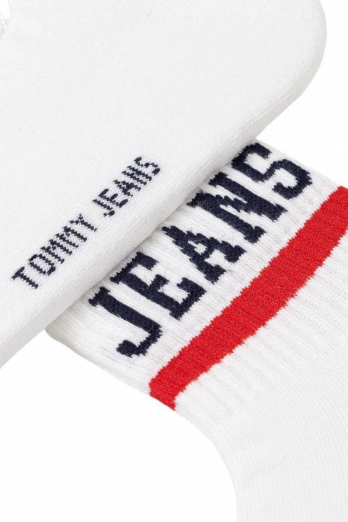 Tommy Hilfiger Σετ 2 Ζευγάρια Κοντές Κάλτσες 701236467 001 Λευκό