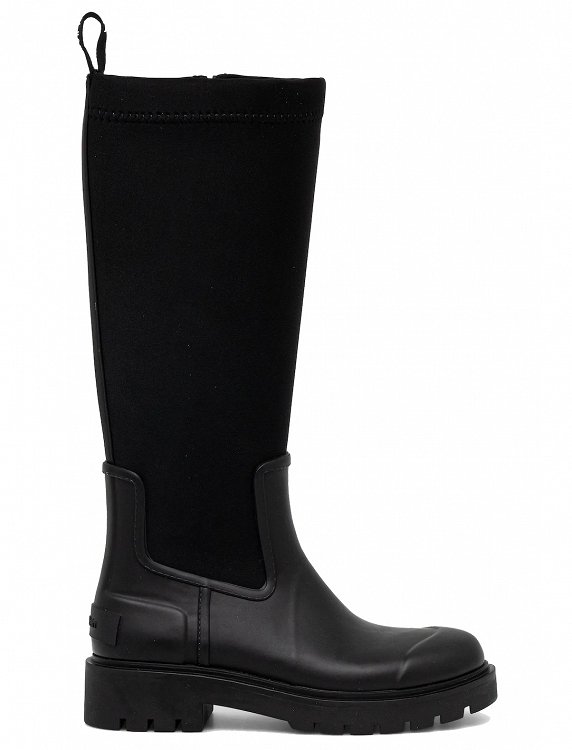 Calvin Klein High Rainboot Neoprene YW0YW02002 BEH Μαύρο