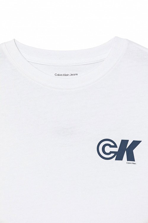 Calvin Klein Παιδικό T-Shirt Για Αγόρια IB0IB02544 YAF Λευκό