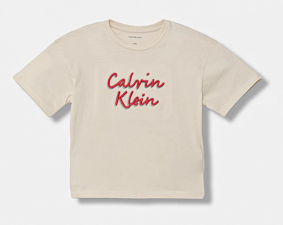 Calvin Klein Παιδικό T-Shirt Για Κορίτσια IG0IG02973 PGB Μπεζ