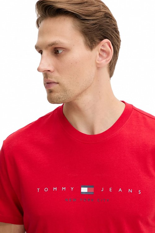 Tommy Hilfiger Ανδρικό T-Shirt DM0DM21911 XLE Κόκκινο