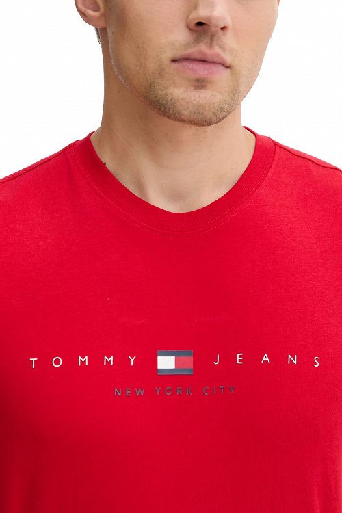 Tommy Hilfiger Ανδρικό T-Shirt DM0DM21911 XLE Κόκκινο