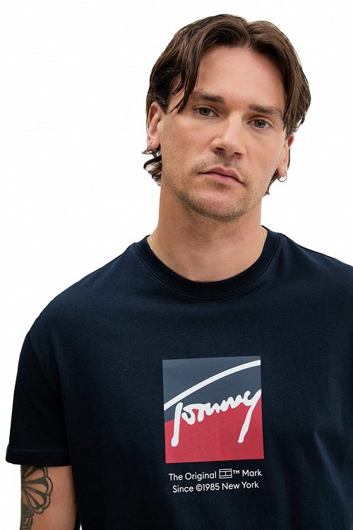 Tommy Hilfiger Ανδρικό T-Shirt DM0DM21940 C1G Μπλε