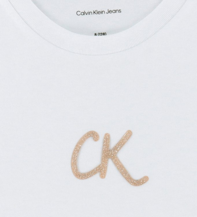 Calvin Klein Παιδικό T-Shirt Για Κορίτσια IG0IG02972 YAF Λευκό