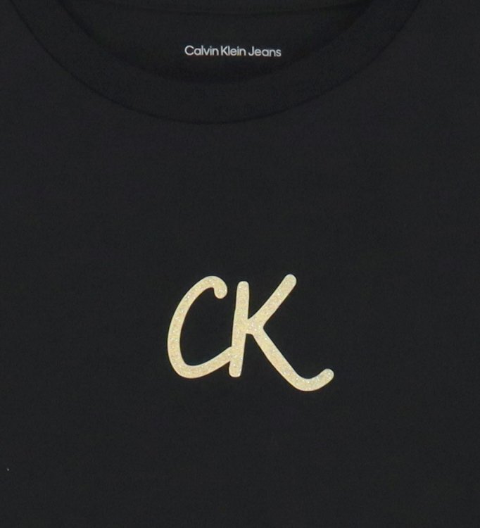 Calvin Klein Παιδικό T-Shirt Για Κορίτσια IG0IG02972 BEH Μαύρο
